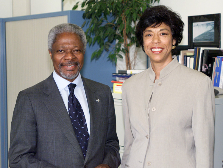 UN Secretary-General Kofi Annan and Judge Gabrielle Kirk McDonald, The Hague, 18 May 1999, © UN ICTY
